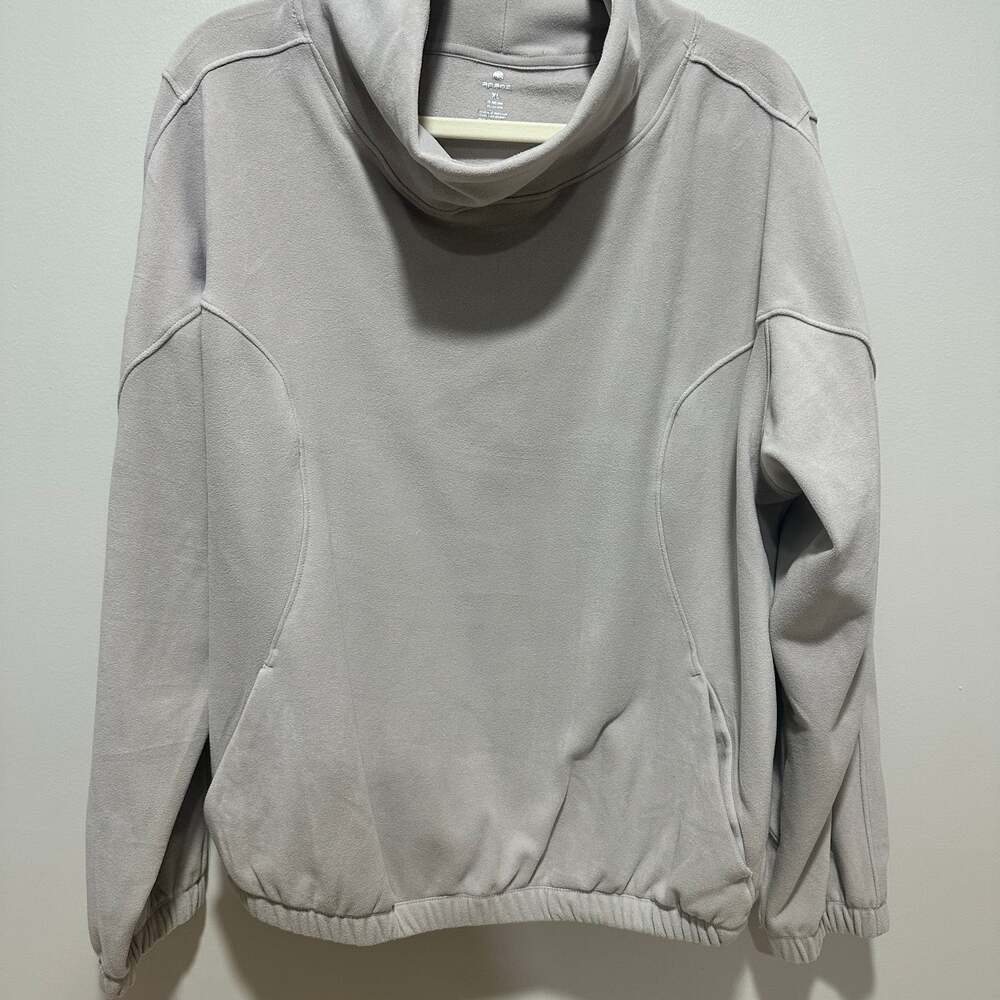 Apana Long Sleeve Funnel Neck Pullover Sweatshirt Sz XL